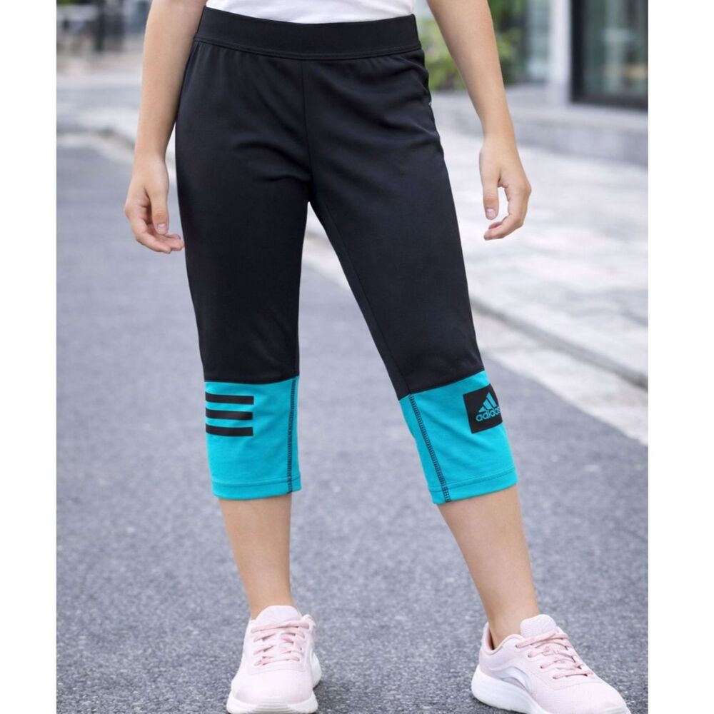 Adidas Black & Blue Color Block AYG Pants S